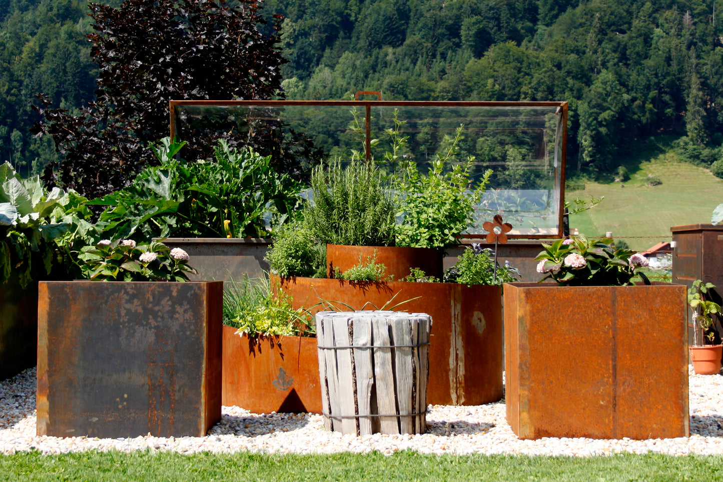 Edelrost Gartengestaltung