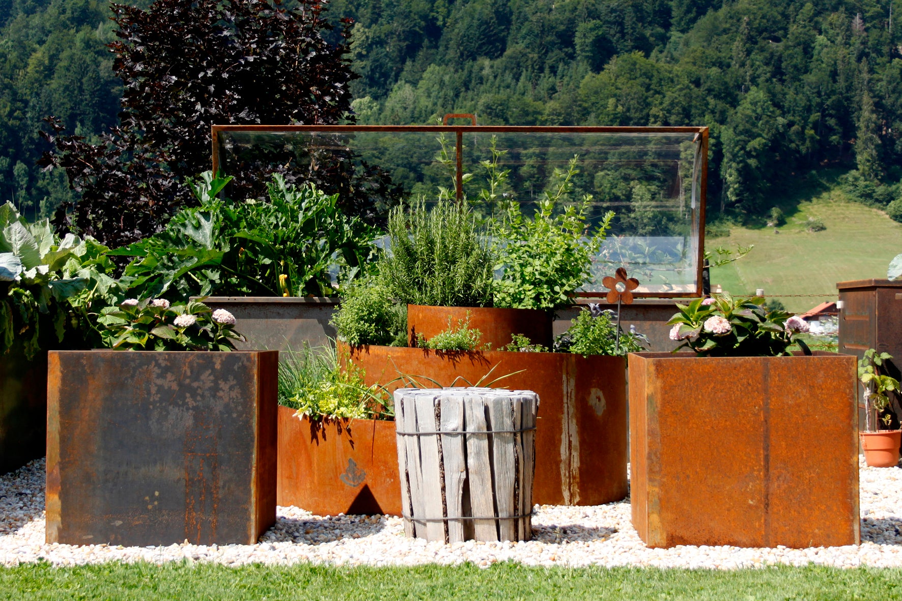 Edelrost Gartengestaltung