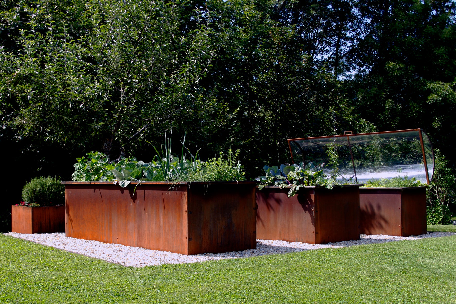 Edelrost Hochbeet, Frühbeet