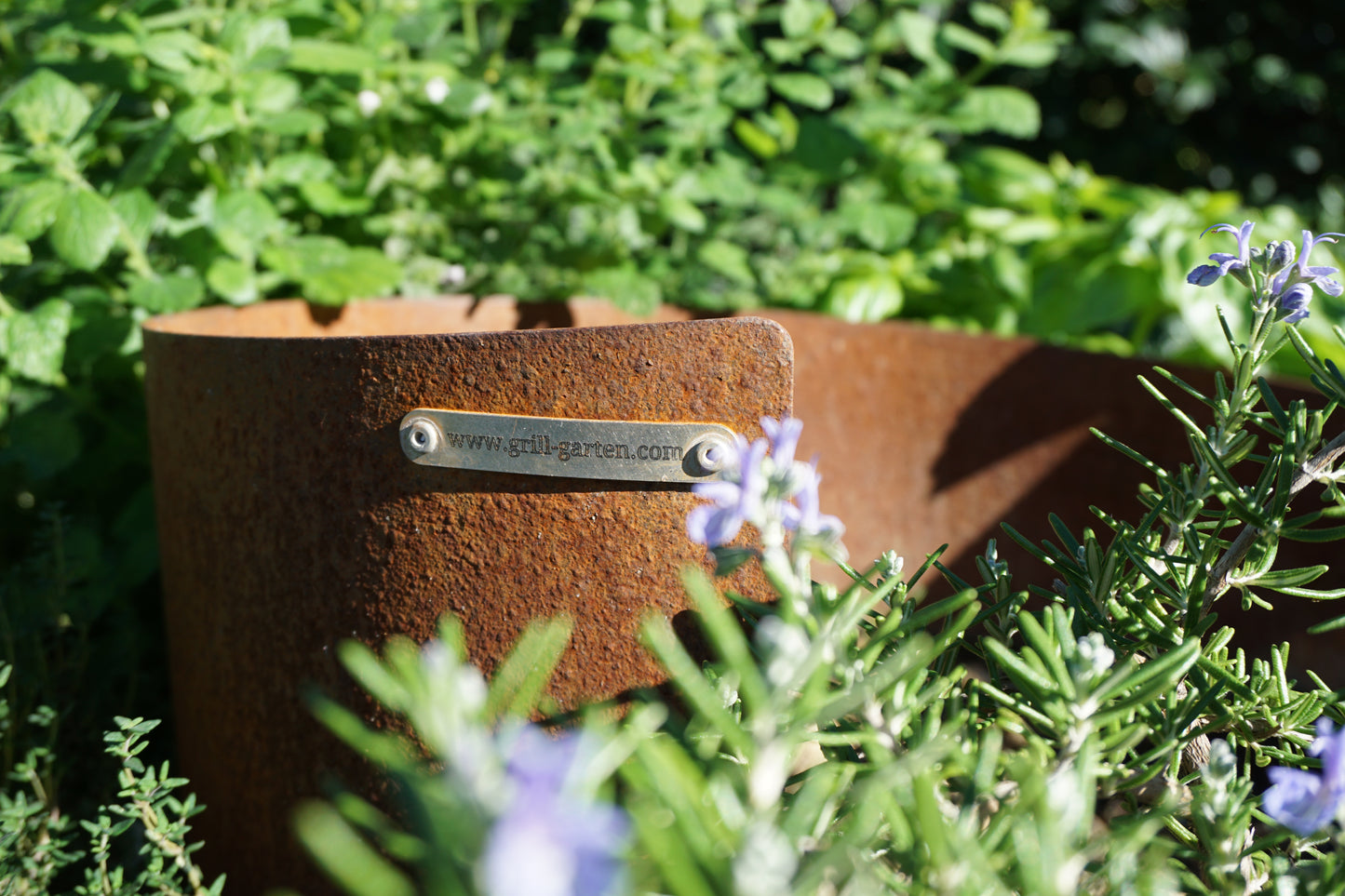 Kräuterspirale, Kräuterschnecke Stahl