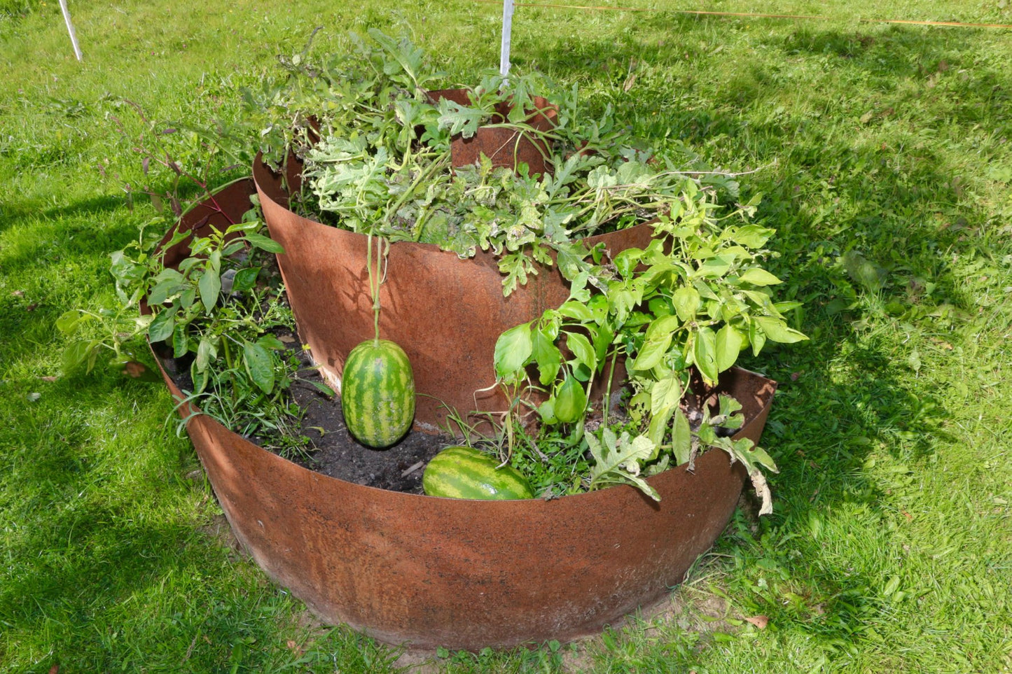 Kräuterspirale, Kräuterschnecke Stahl