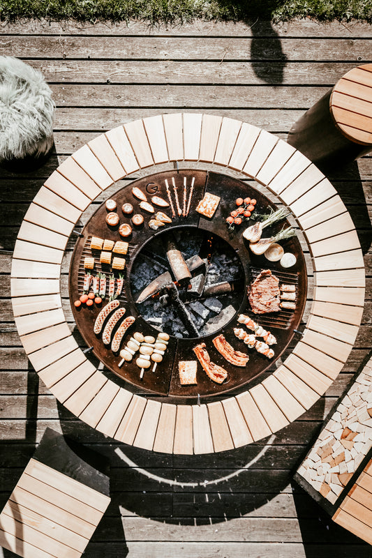 Holz-Auflagering zu Grillring Cono